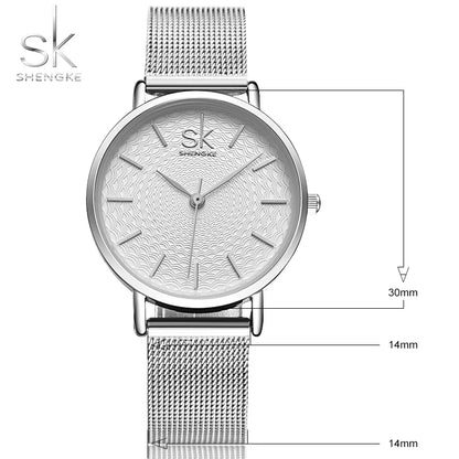 Luxury Slim Stainless Steel Women's Watch
