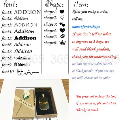 Personalized Custom Photo & Message Necklace or Keychain