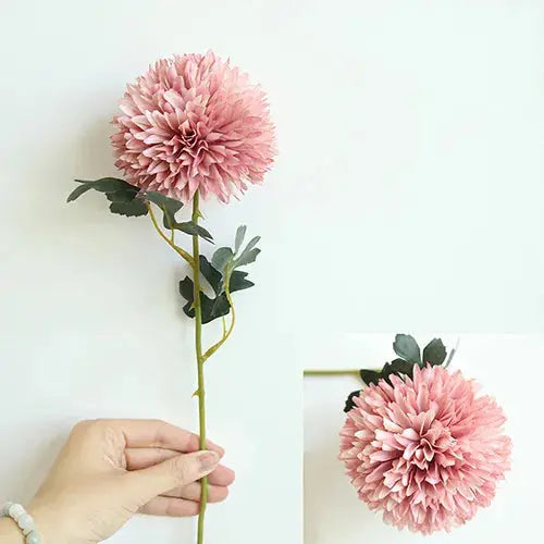 Silk Dandelion Flower Ball Bouquet - Artificial Home Garden