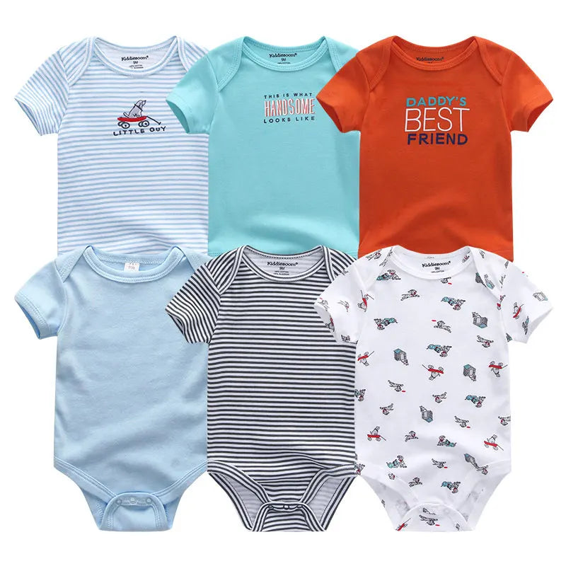 Frühlings-Herbst-Baby-Bodys aus 100 % Baumwolle, langärmlig