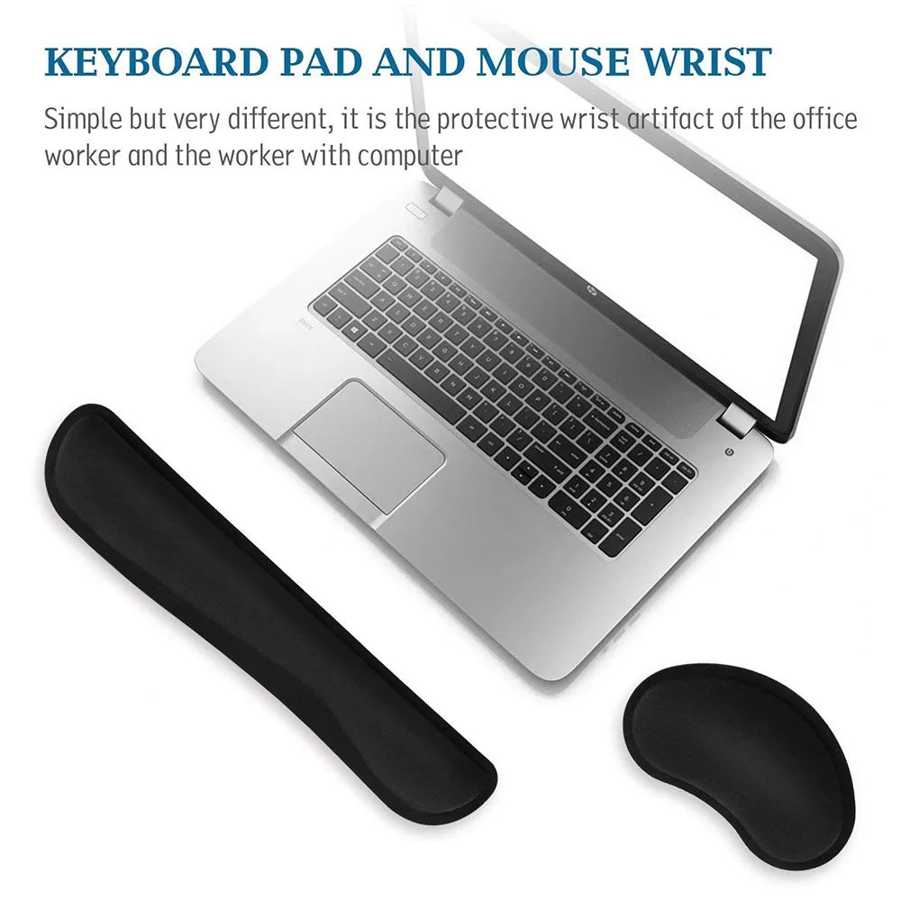 Widen Memory Foam Mouse Pad & Keyboard Wrist Support