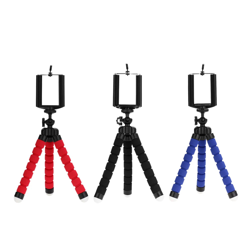 Mini Tripod for Phones & Cameras Octopus Style Smartphone Holder & Monopod Stand