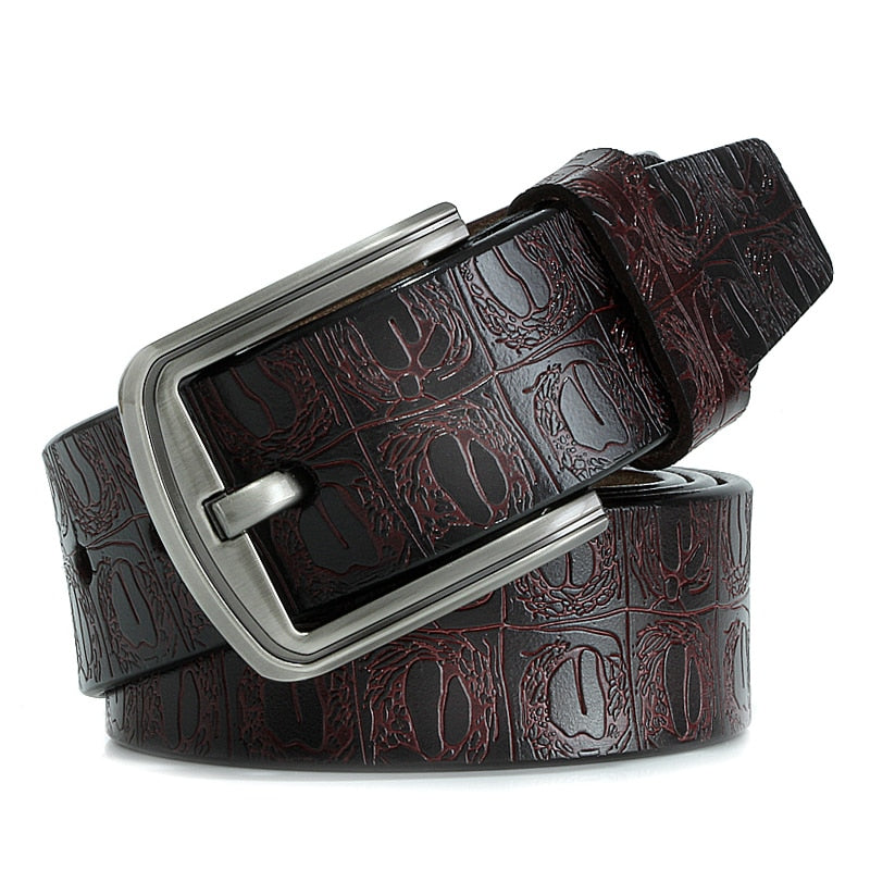Luxury Leather Cowboy Belt for Men