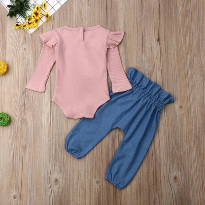 Tenue 2 pièces d'automne pour bébé fille