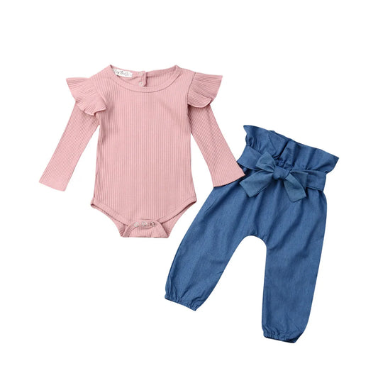 Tenue 2 pièces d'automne pour bébé fille