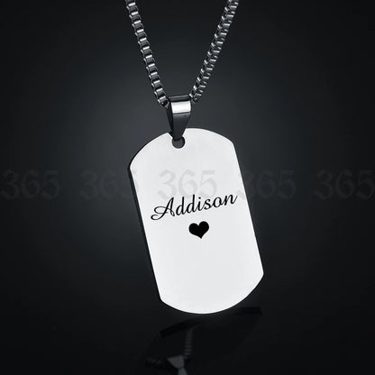 Personalized Custom Photo & Message Necklace or Keychain