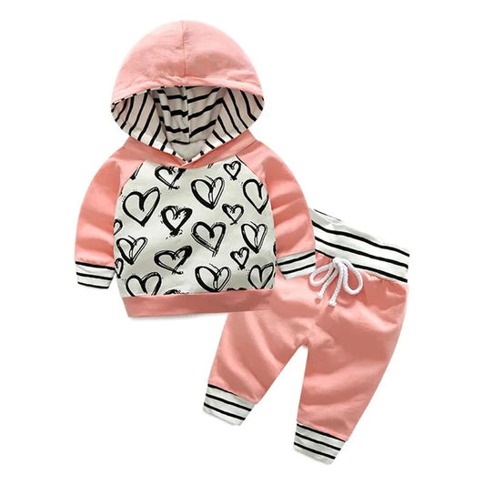 Ensemble mignon de sweat-shirt à capuche pour bébé