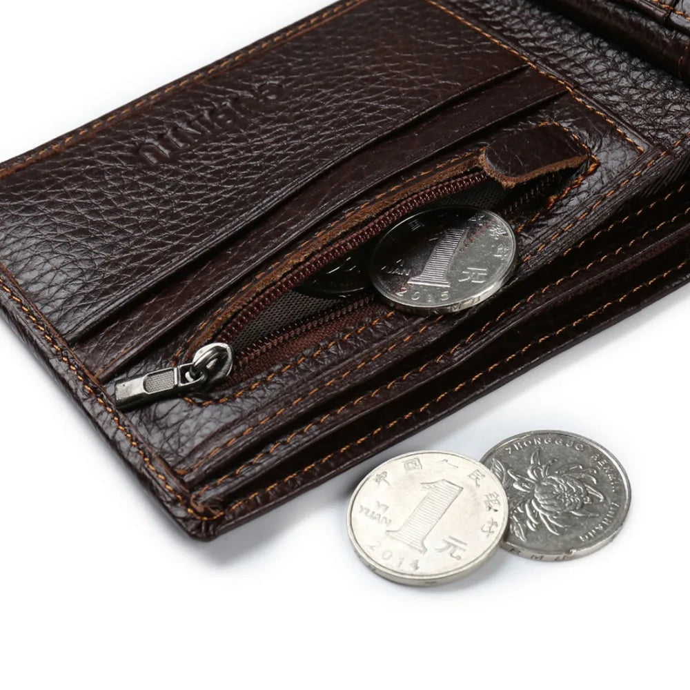 GUBINTU High-Quality Leather Wallet with Coin Pocket