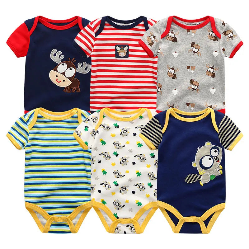 Frühlings-Herbst-Baby-Bodys aus 100 % Baumwolle, langärmlig