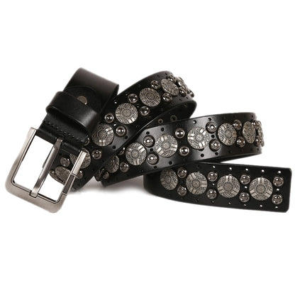 Punk Rivet Cowboy Belt for Men