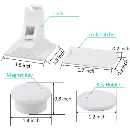 Magnetic Child Lock for Cabinet and Drawer Safety