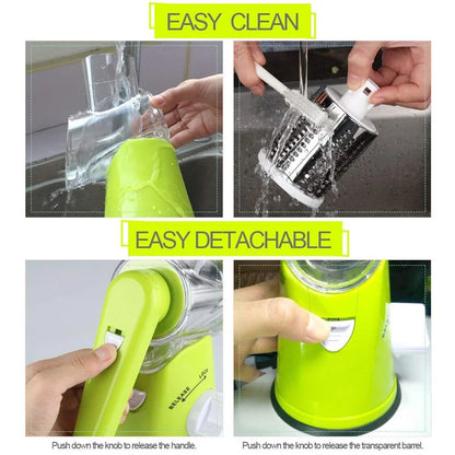 Efficient Manual Rotary Vegetable Slicer