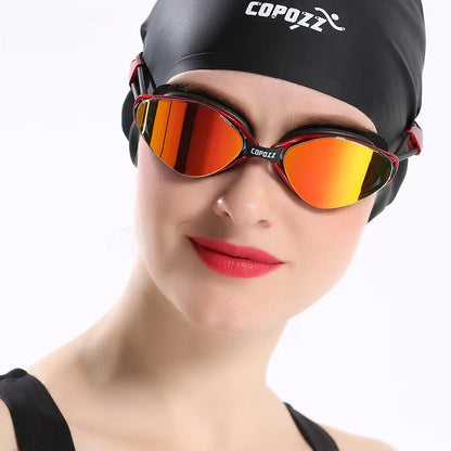 Adjustable Plating Swimming Goggles