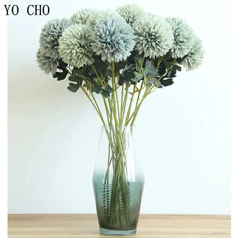 Silk Dandelion Flower Ball Bouquet - Artificial Home Garden