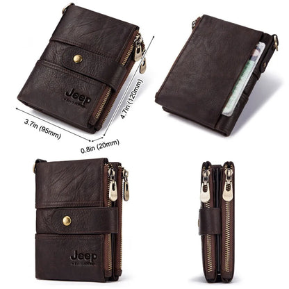 Genuine Leather RFID Crazy Horse Wallet