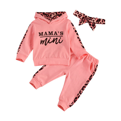 2-teiliges Baby-Set mit Rundhals-T-Shirt und Hose für Mädchen