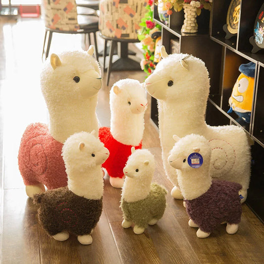 Peluches alpaga douces et adorables, idéales comme cadeau d'anniversaire ou de Noël