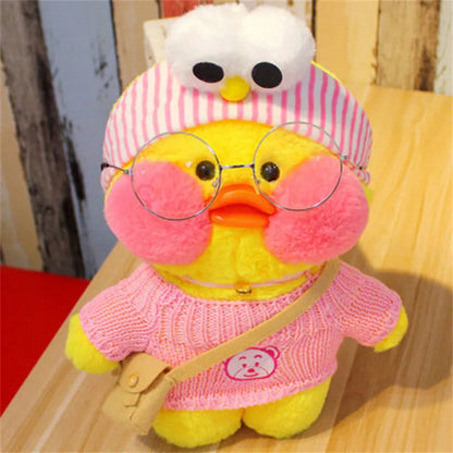 Adorable peluche de canard café LaLafanfan de 30 cm