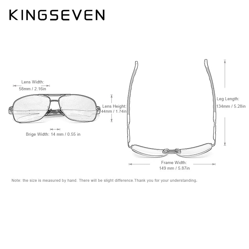 Lunettes de soleil polarisées en aluminium pour hommes