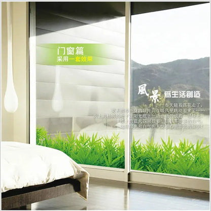 Waterproof Green Grass Wall Sticker - Removable DIY Home Decor