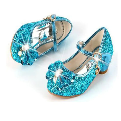 Princess Butterfly Leather Shoes Kids Party Dance
