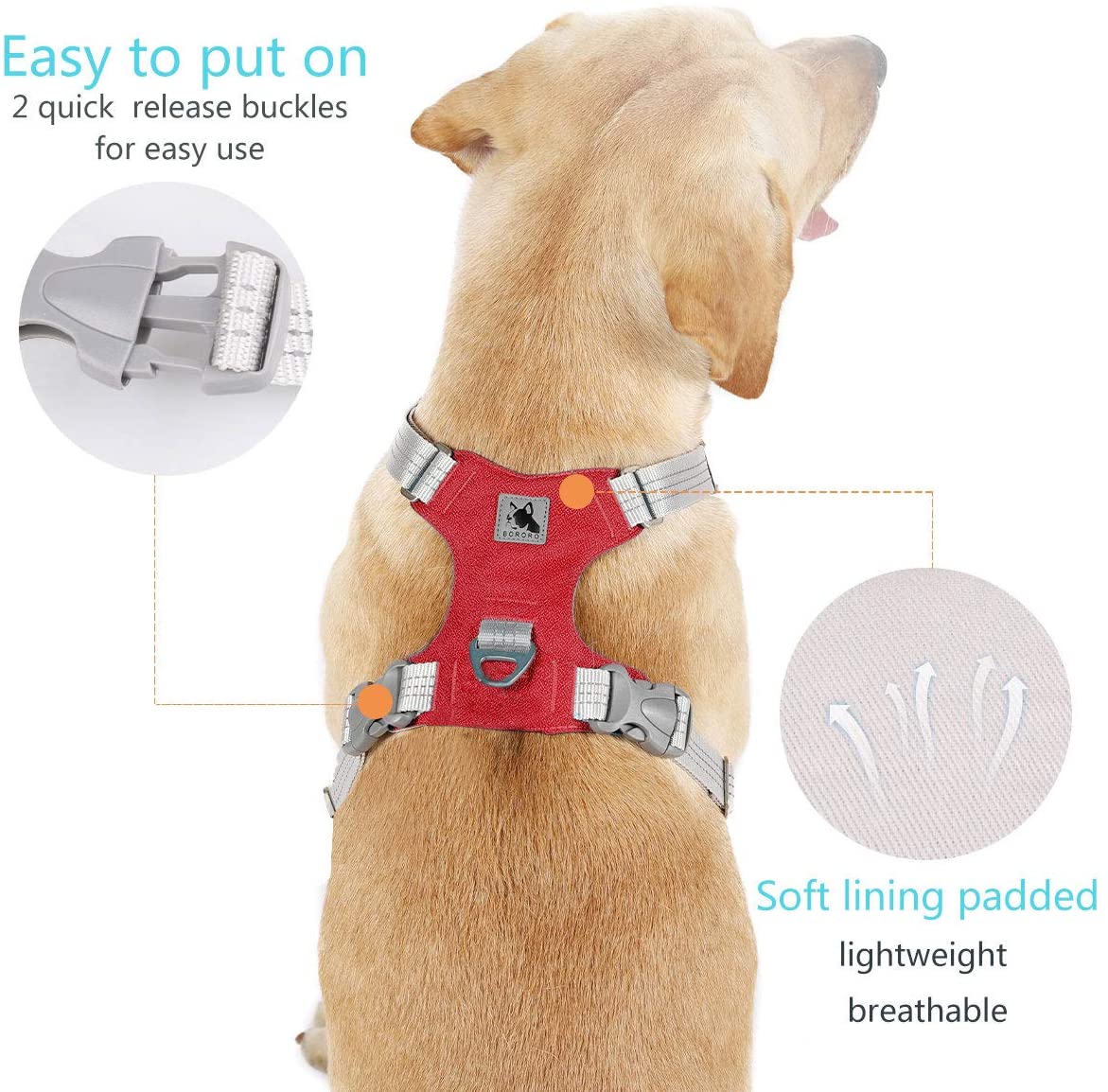 Reflective No-Pull Dog Harness - Training & Safety