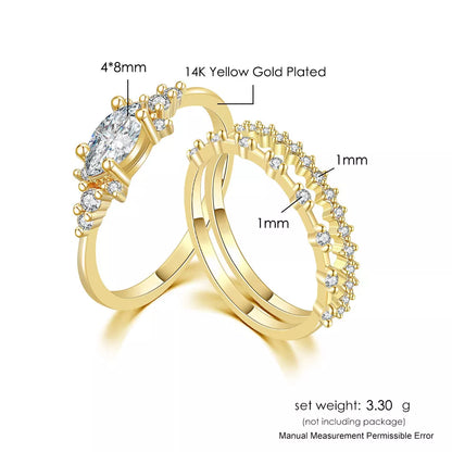 Zircon Midi Finger Rings For Girl