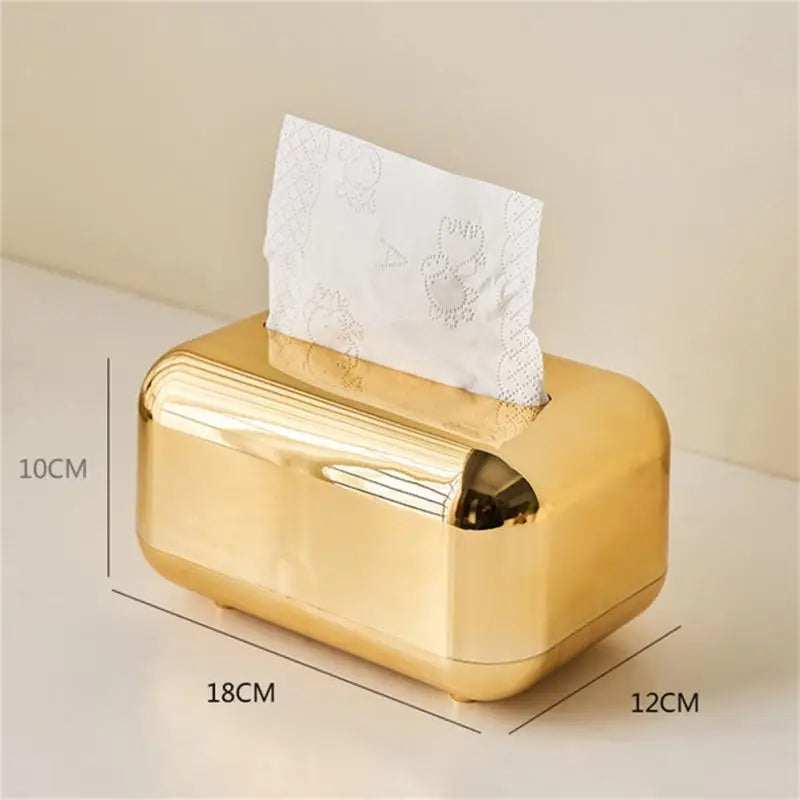 Golden Kitchen Tissue Box Holder