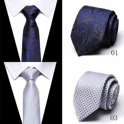 Dark Blue 8cm Fashion Tie Wedding Luxury Gift