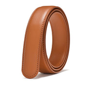 Blue Leather Belt Strap - 3.5cm Width