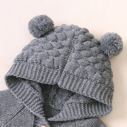 Combinaisons pull tricotées pour nouveau-né de 0 à 24 mois