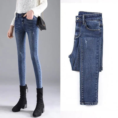 Autumn High Waist Skinny Jeans