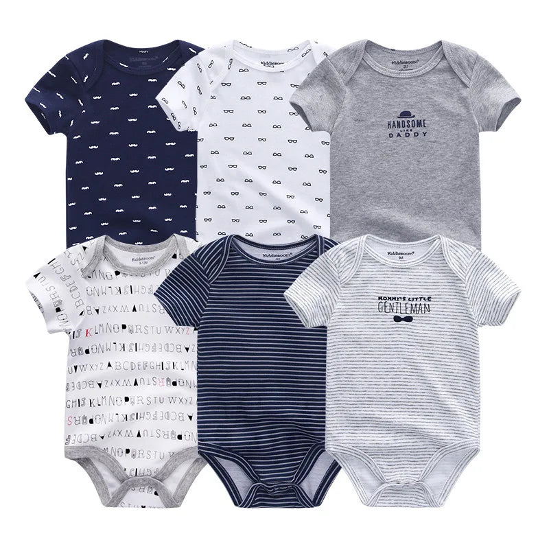 Frühlings-Herbst-Baby-Bodys aus 100 % Baumwolle, langärmlig