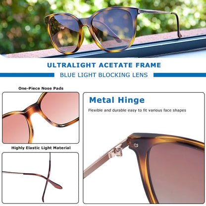 Lunettes de conduite rétro unisexes antireflets UV400 - Lunettes de soleil polarisées carrées