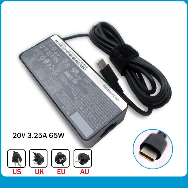 Lenovo ThinkPad Laptop Charger 65W 20V