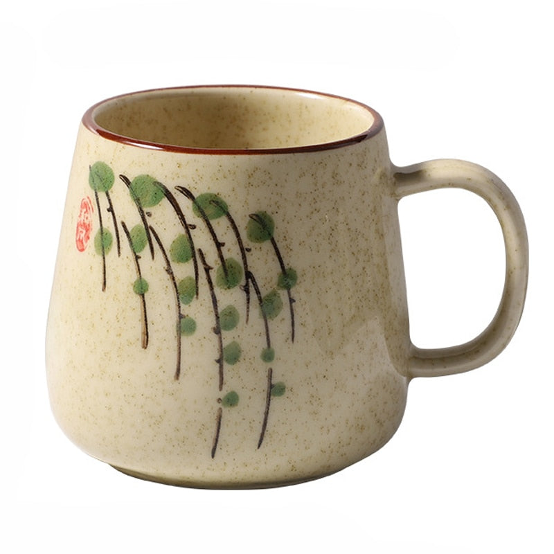 Japanese Retro Style Ceramic Coffee Mug