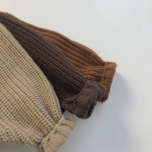 Gestrickter halber Rollkragenpullover für Kinder