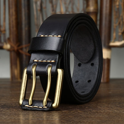 Classic Vintage Men's Leather Belt