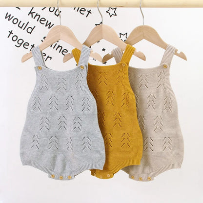 Newborn Baby Clothes 0-18m Solid Sleeveless