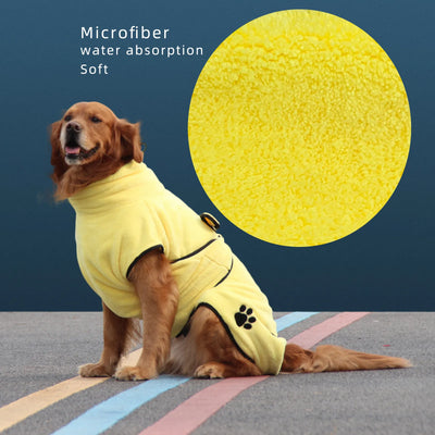 New Arrival Dog Bathrobe Towel Pet Dog Bath Towel for Small Medium Large Dogs 400g Microfiber Super Absorbent Pet Product