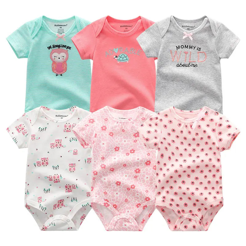 Frühlings-Herbst-Baby-Bodys aus 100 % Baumwolle, langärmlig