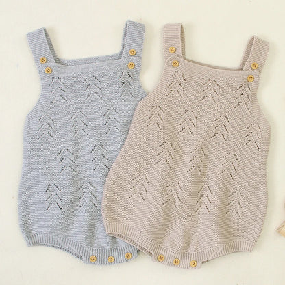 Newborn Baby Clothes 0-18m Solid Sleeveless