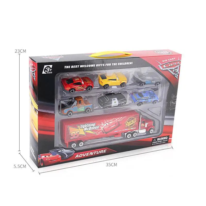 Modèle de voiture en métal moulé sous pression Pixar Cars 3 Lightning McQueen, Jackson Storm, Uncle Truck