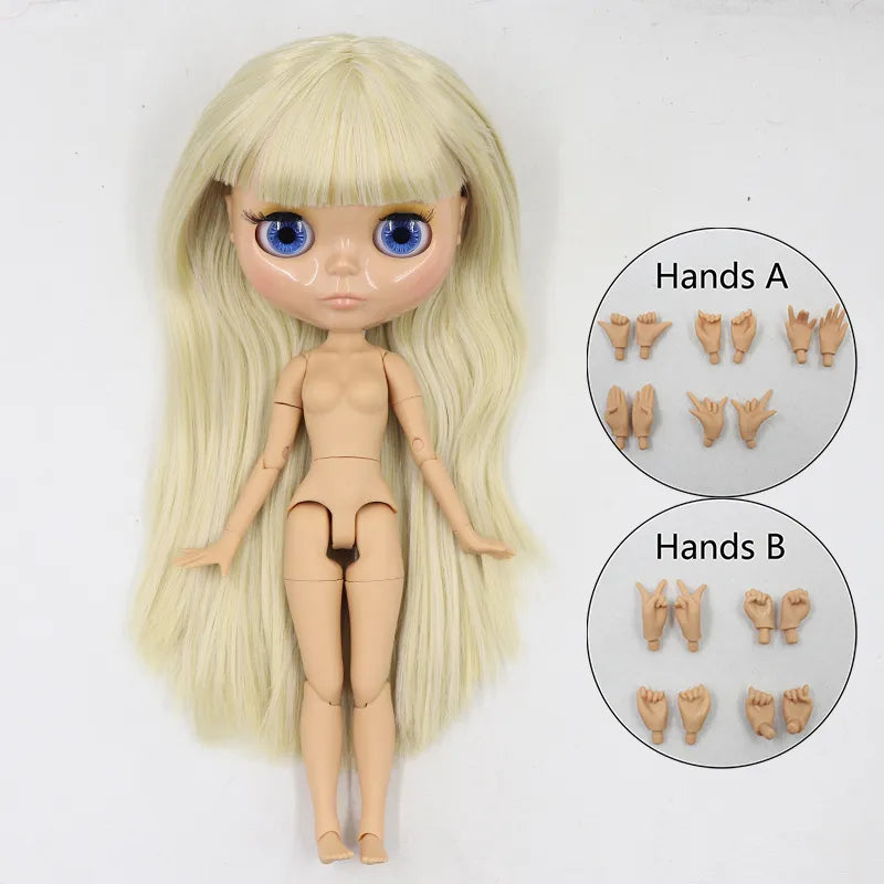 1/6 BJD Gelenkpuppe mit hellbrauner Haut, 30 cm