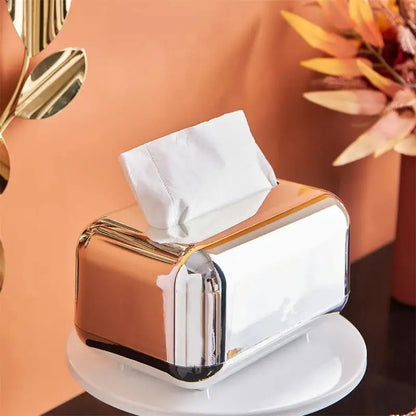 Golden Kitchen Tissue Box Holder