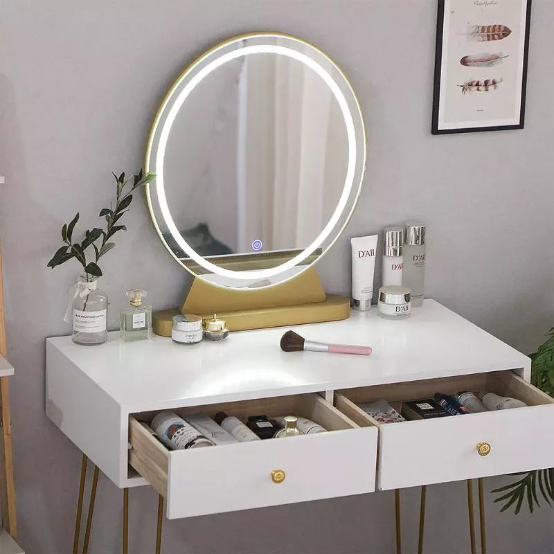 Glam Vanity Set with Lighted Mirror