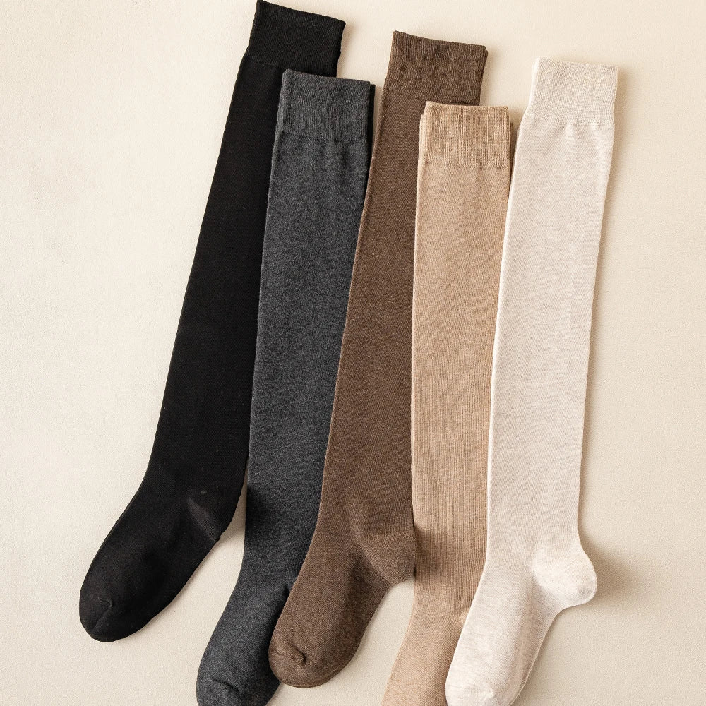 Women Cotton Over-The-Knee Tube Socks