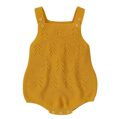 Newborn Baby Clothes 0-18m Solid Sleeveless