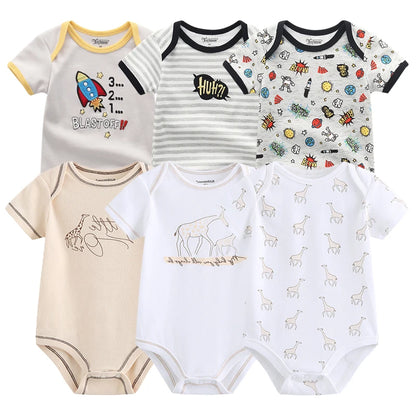 Frühlings-Herbst-Baby-Bodys aus 100 % Baumwolle, langärmlig
