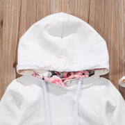 Autumn Baby Girl 3PCS Hooded Outfit
